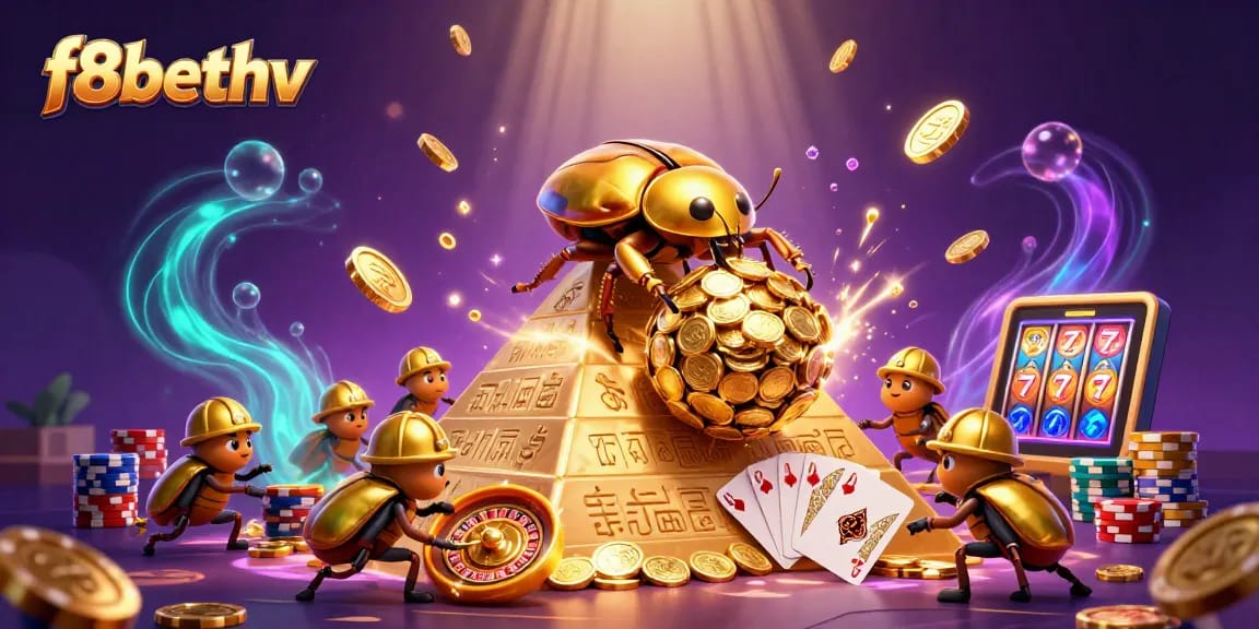 Experience thrilling fun at f8bethv with golden bugs and spinning roulette!