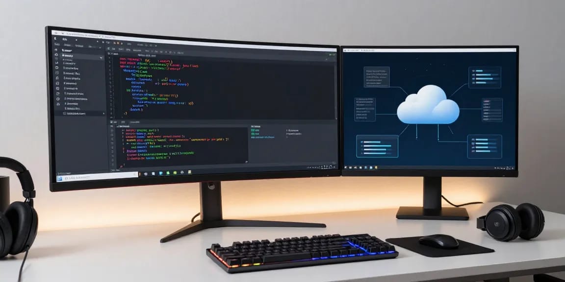 ae888black: Advanced software development workspace with cloud computing interface