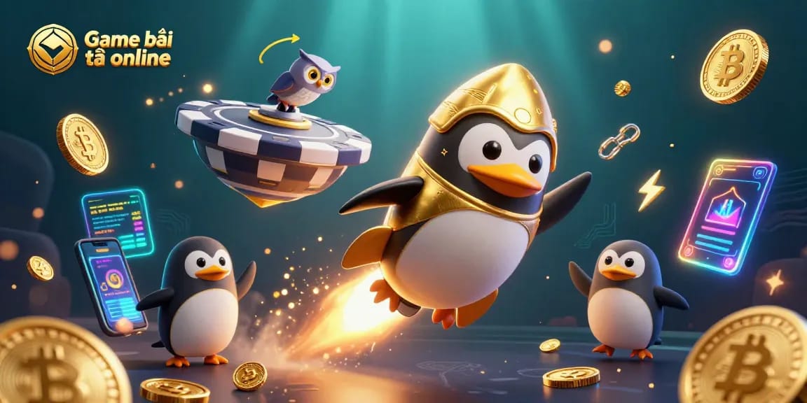 Join the excitement of Game bài tiến lên online with dynamic characters and vibrant casino elements!