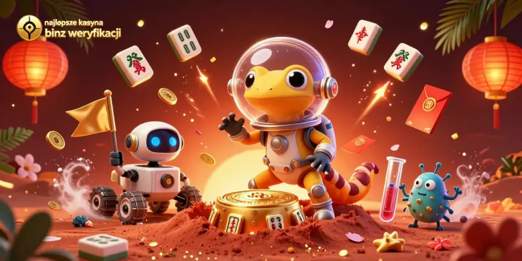 Experience the thrill of najlepsze kasyna bez weryfikacji with vibrant 3D casino elements and characters.