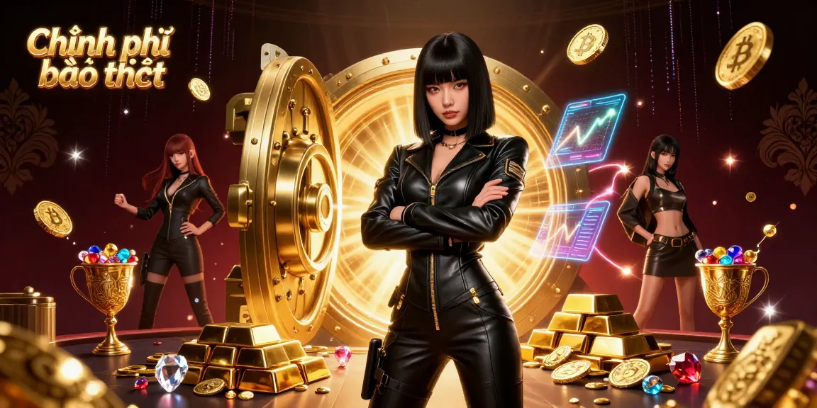 A stunning illustration of the Chính sách bảo mật in a dynamic casino scene showcasing security and luxury elements.