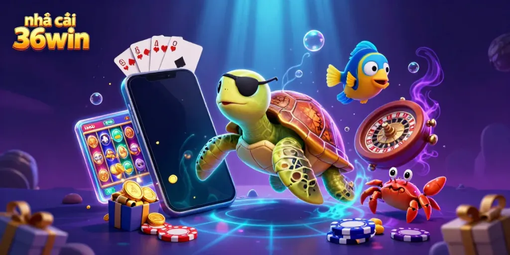 House of 36win showcases exciting gameplay with vibrant characters and casino elements.
