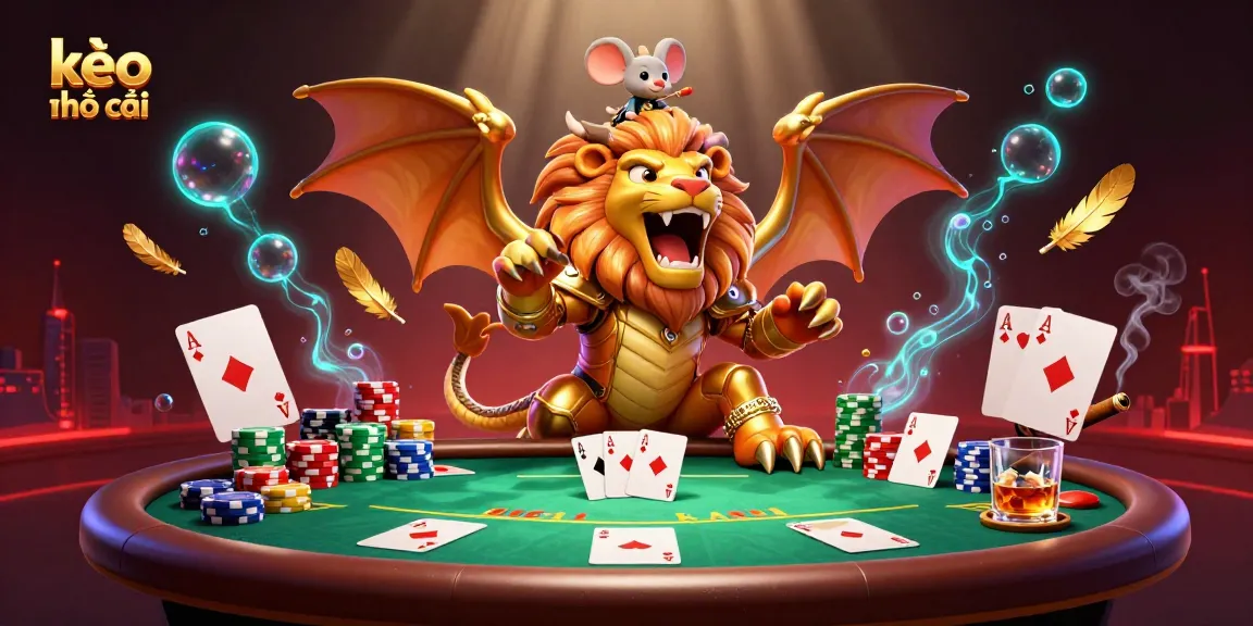 Experience kèo nhà cái with a vivid 3D casino illustration showcasing a vibrant poker scene.