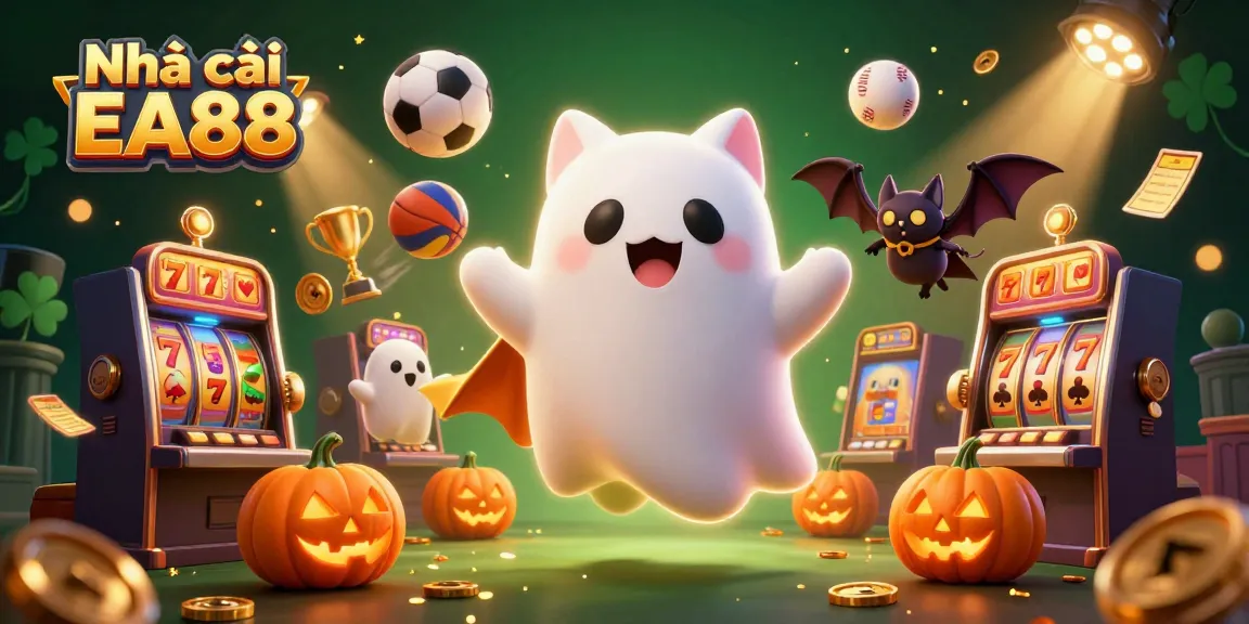 Engage with Nhà cái EA88 and experience thrilling games through a colorful, dynamic casino scene.