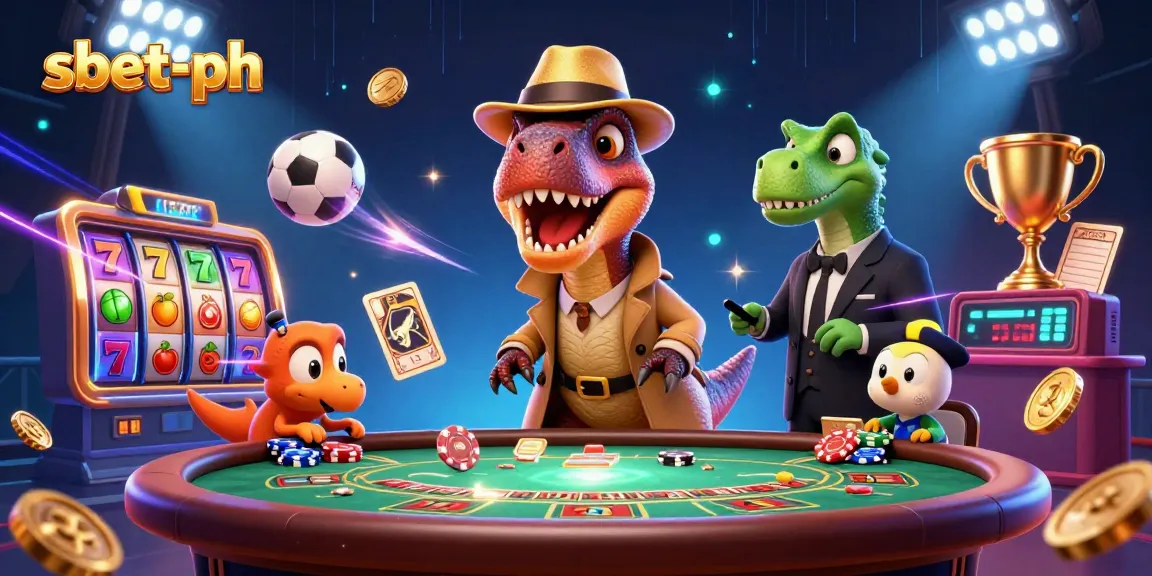 Experience thrilling gameplay with sbet-ph featuring dynamic cartoon characters and vibrant casino elements.