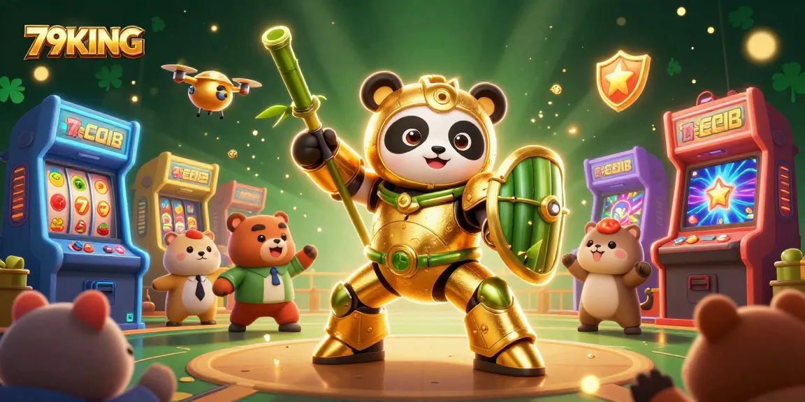 Experience thrilling gameplay with 79KING in a vibrant 3D casino scene featuring dynamic gaming action.
