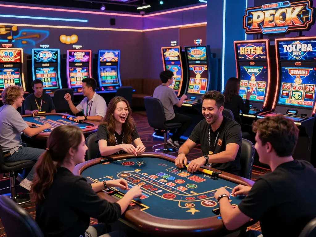 Hitclub gaming community engaging in immersive online casino experiences with vibrant graphics.