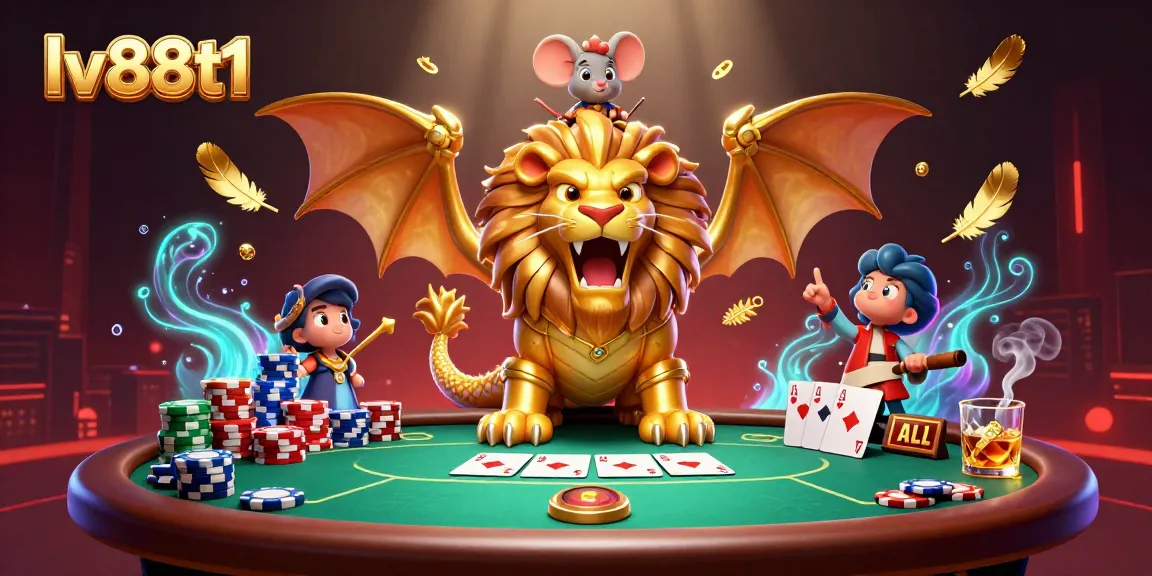 Experience the excitement of lv88t1 as a chimera and mouse jockey conquer the poker table.