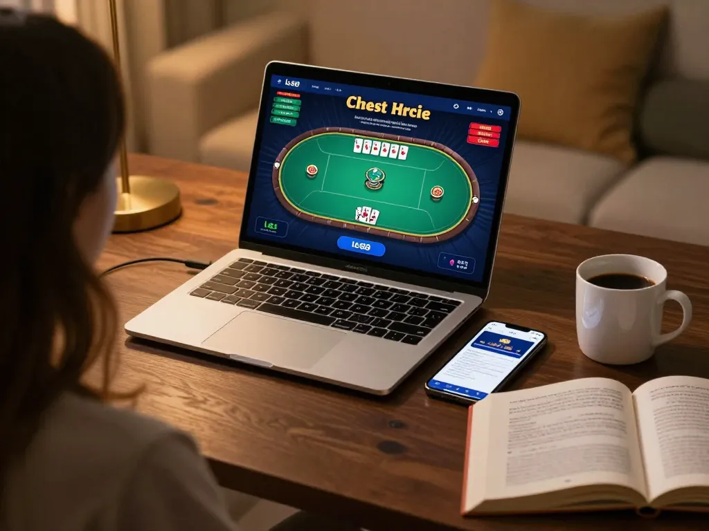 Experience the thrill of online poker with lc88 best platform on a sleek gaming setup.
