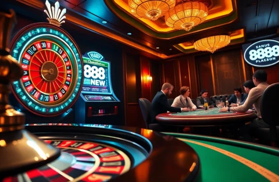 Experience the thrill of winning at 888NEW with vibrant tables and engaging casino games.