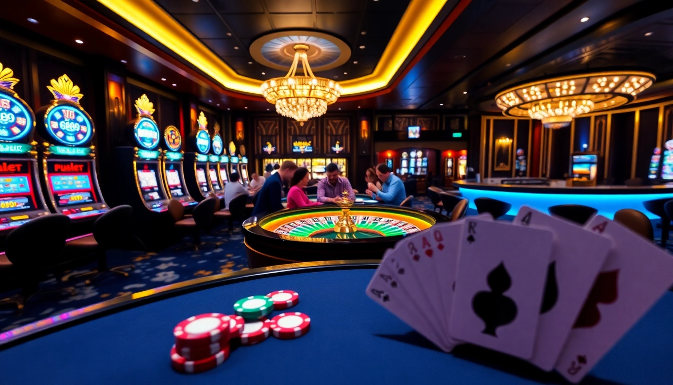 Experience the thrill of C168COM with a dynamic casino scene featuring roulette and poker.