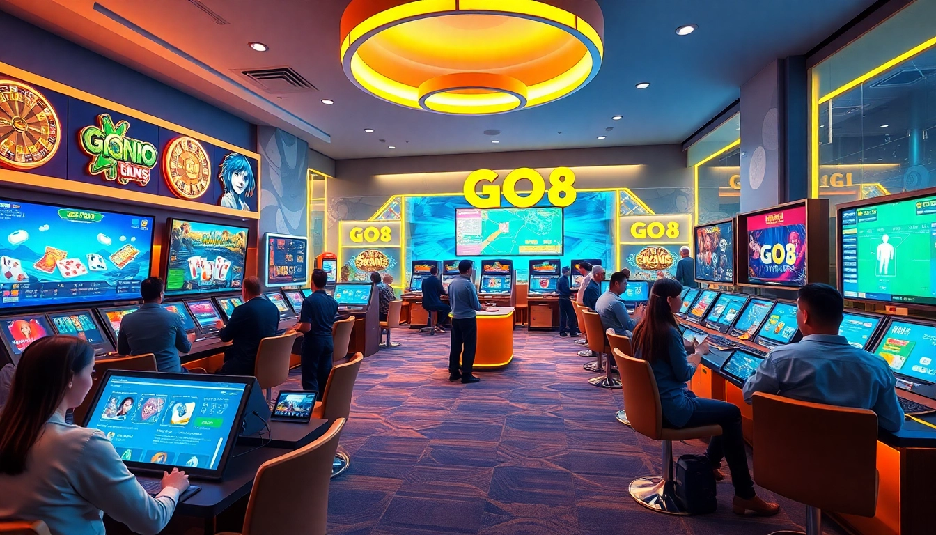 Engaging players at GO8 online casino, showcasing excitement and modern gaming.