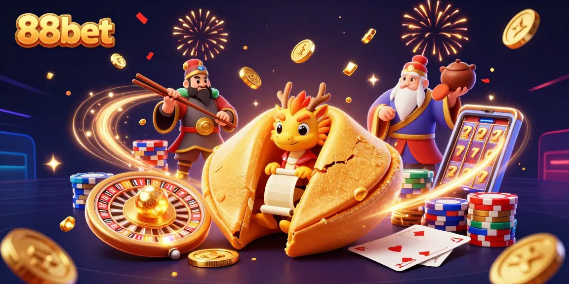 Engage with vibrant 88bet casino adventures featuring golden fortune elements and dynamic gaming symbols.