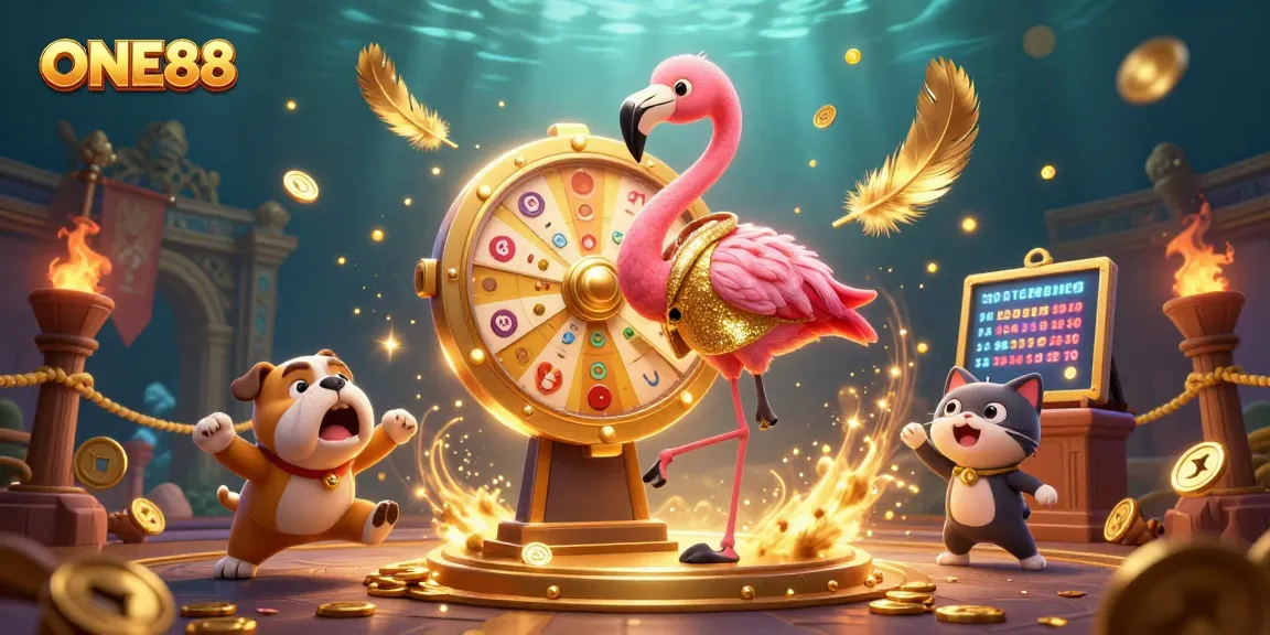 ONE88 showcases a thrilling gaming atmosphere with flaring colors and energetic characters.