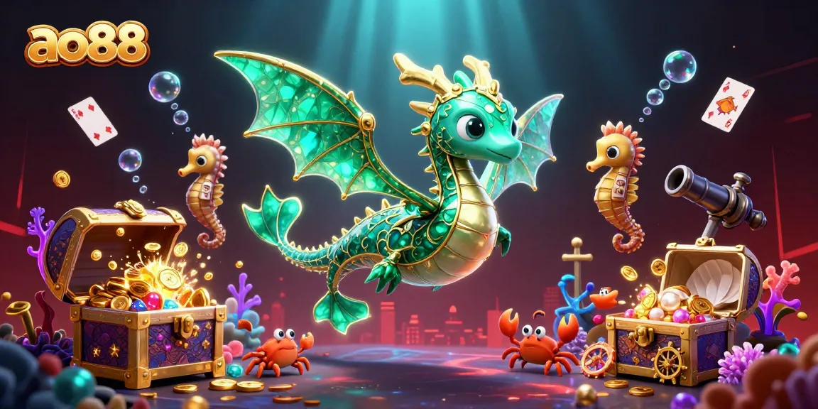 Experience enchanting gameplay at ao88 with a vibrant underwater casino scene.