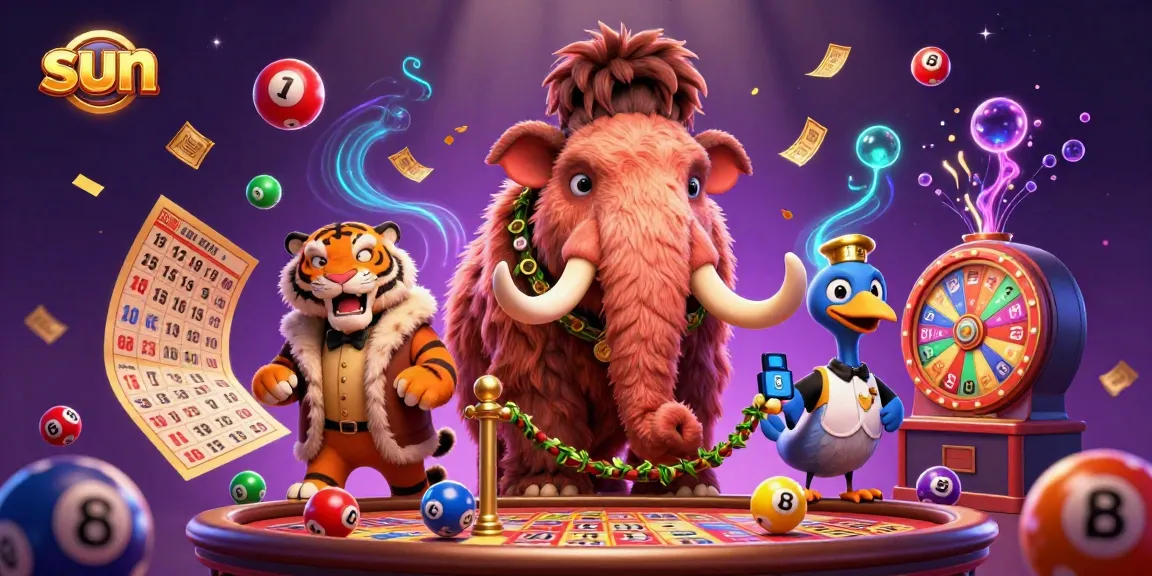 Experience the sunlit vibrancy of a casino scene featuring a woolly mammoth bouncer and a saber-tooth VIP.